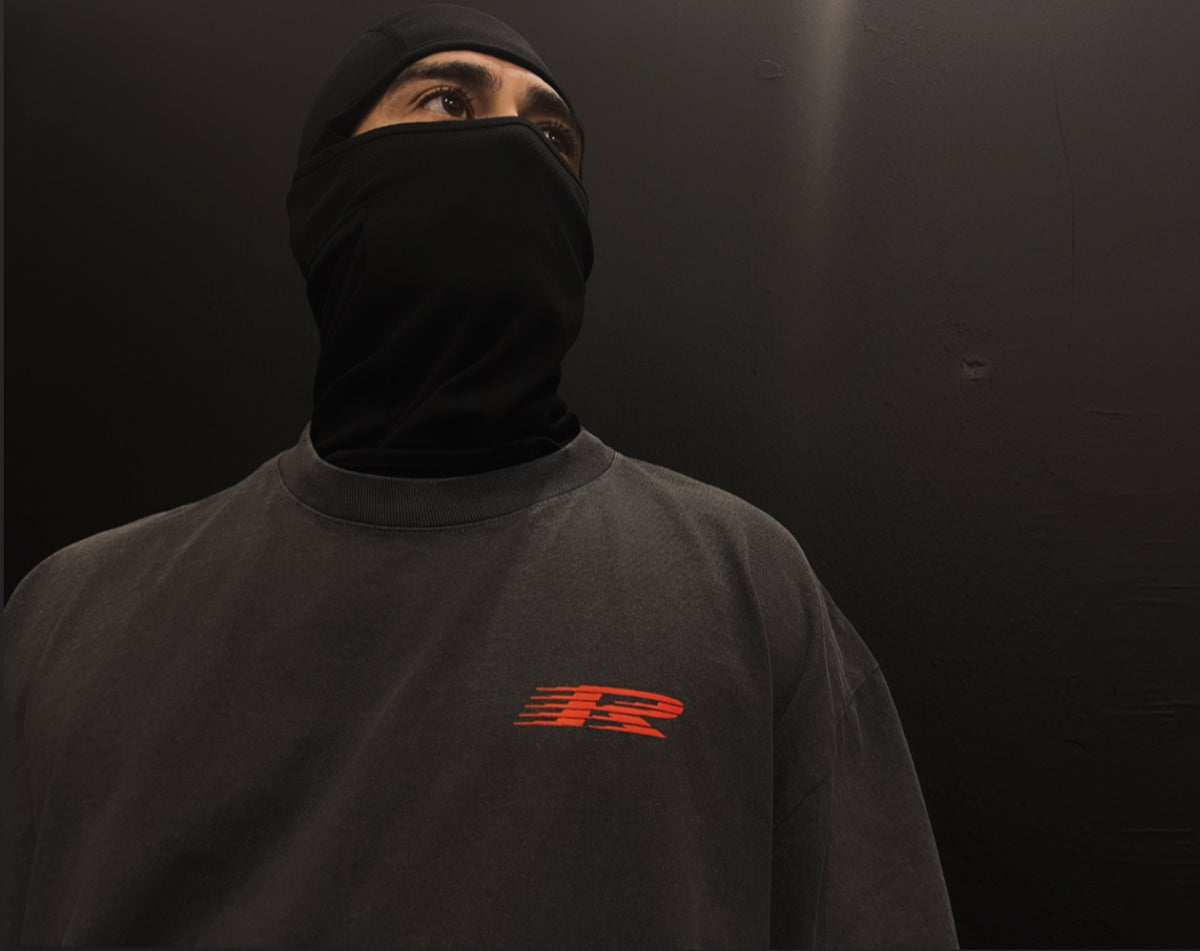 MEN'S RPG "REDLINE" RACING COLLECTION HEAVYWEIGHT TEE- FADED GREY