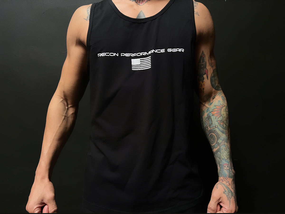 MEN&#39;S RPG &quot;FLEXFIT&quot; TANK - BLACK