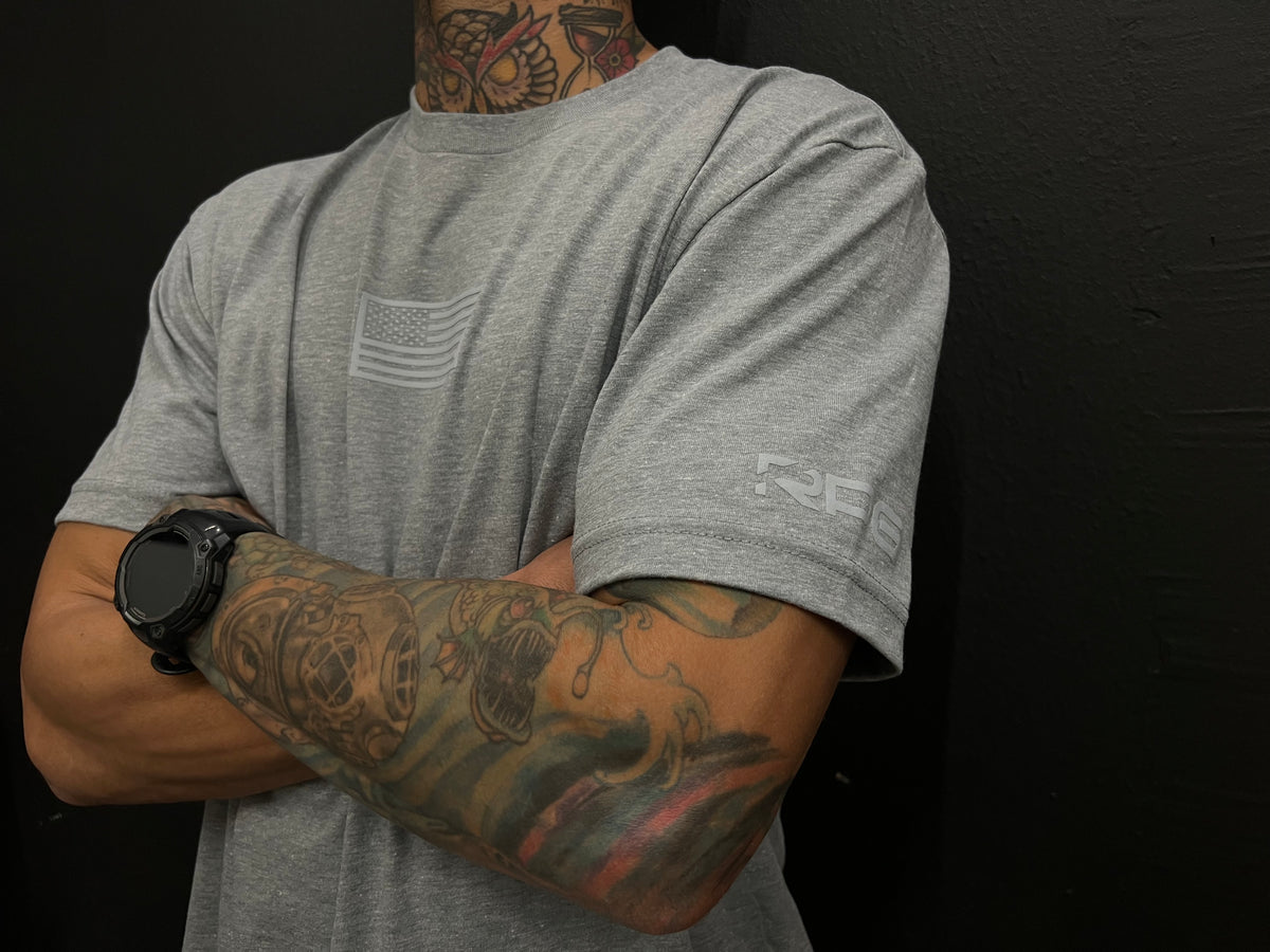 MEN'S RECON PERFORMANCE GEAR "BASIC" TEE - HEATHER GREY(NEW)