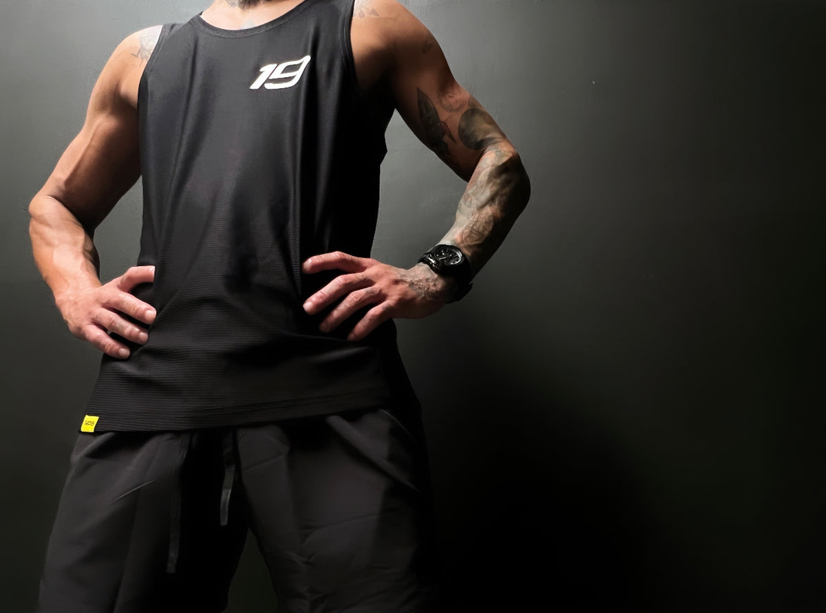 MEN&#39;S RPG &quot;PRO ACTIVE&quot; MESH TANK- BLACK