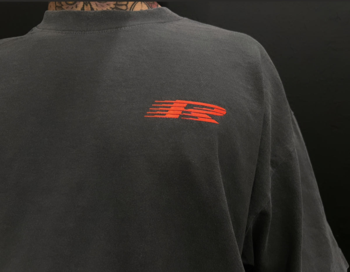 MEN'S RPG "REDLINE" RACING COLLECTION HEAVYWEIGHT TEE- FADED GREY