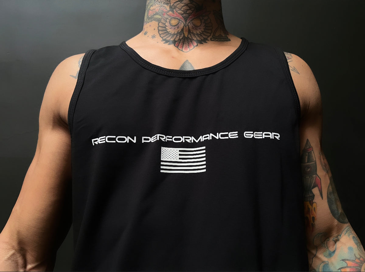 MEN&#39;S RPG &quot;FLEXFIT&quot; TANK - BLACK