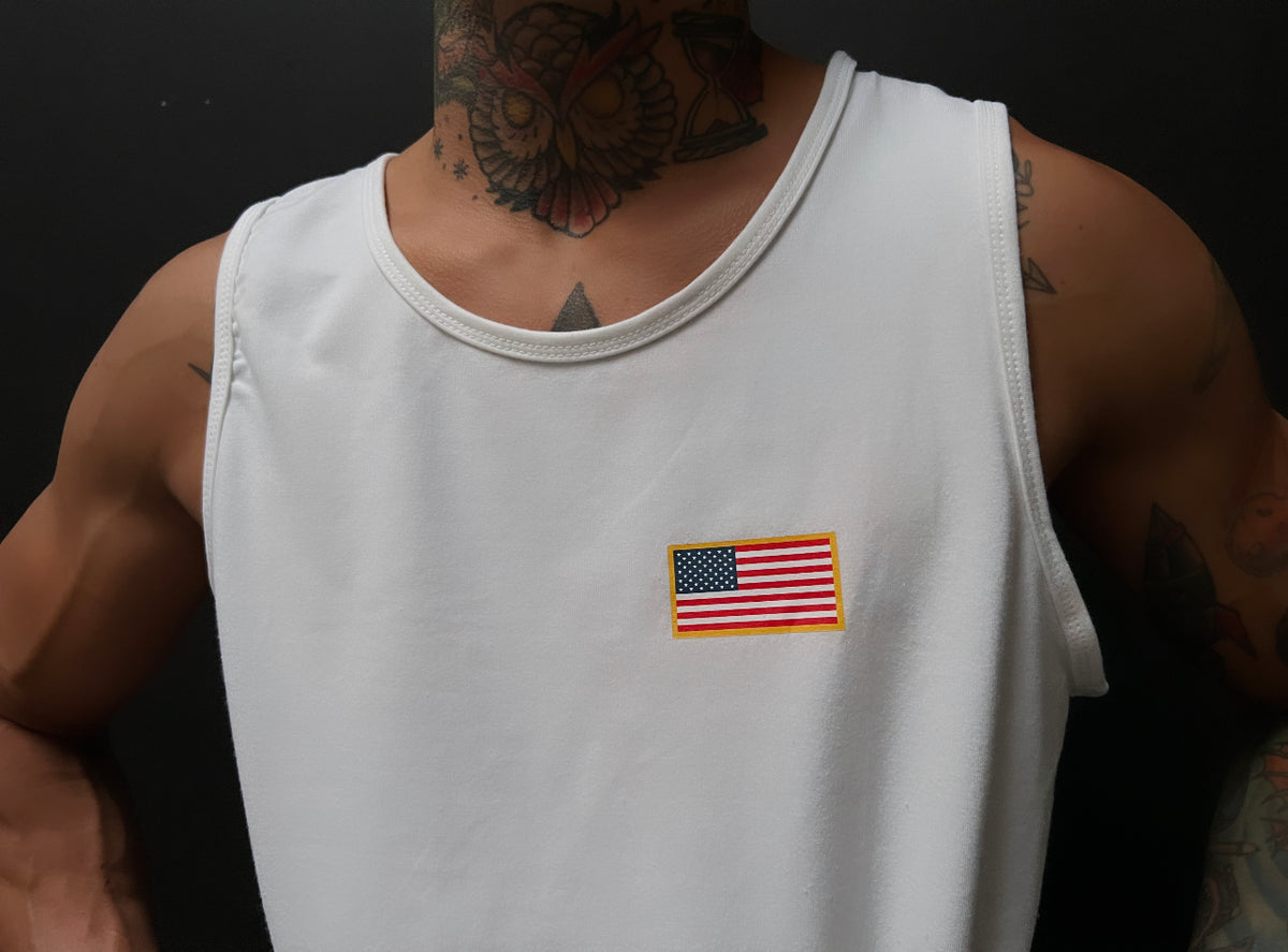 MEN&#39;S RPG &quot;FLAG EDITION&quot; TANK- WHITE (COMING SOON)