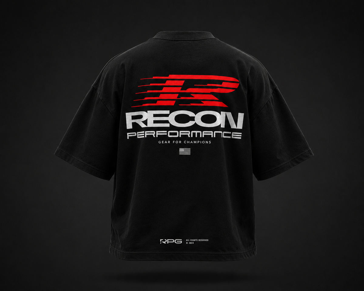 MEN'S RPG "REDLINE" RACING COLLECTION HEAVYWEIGHT TEE- BLACK (NEW)