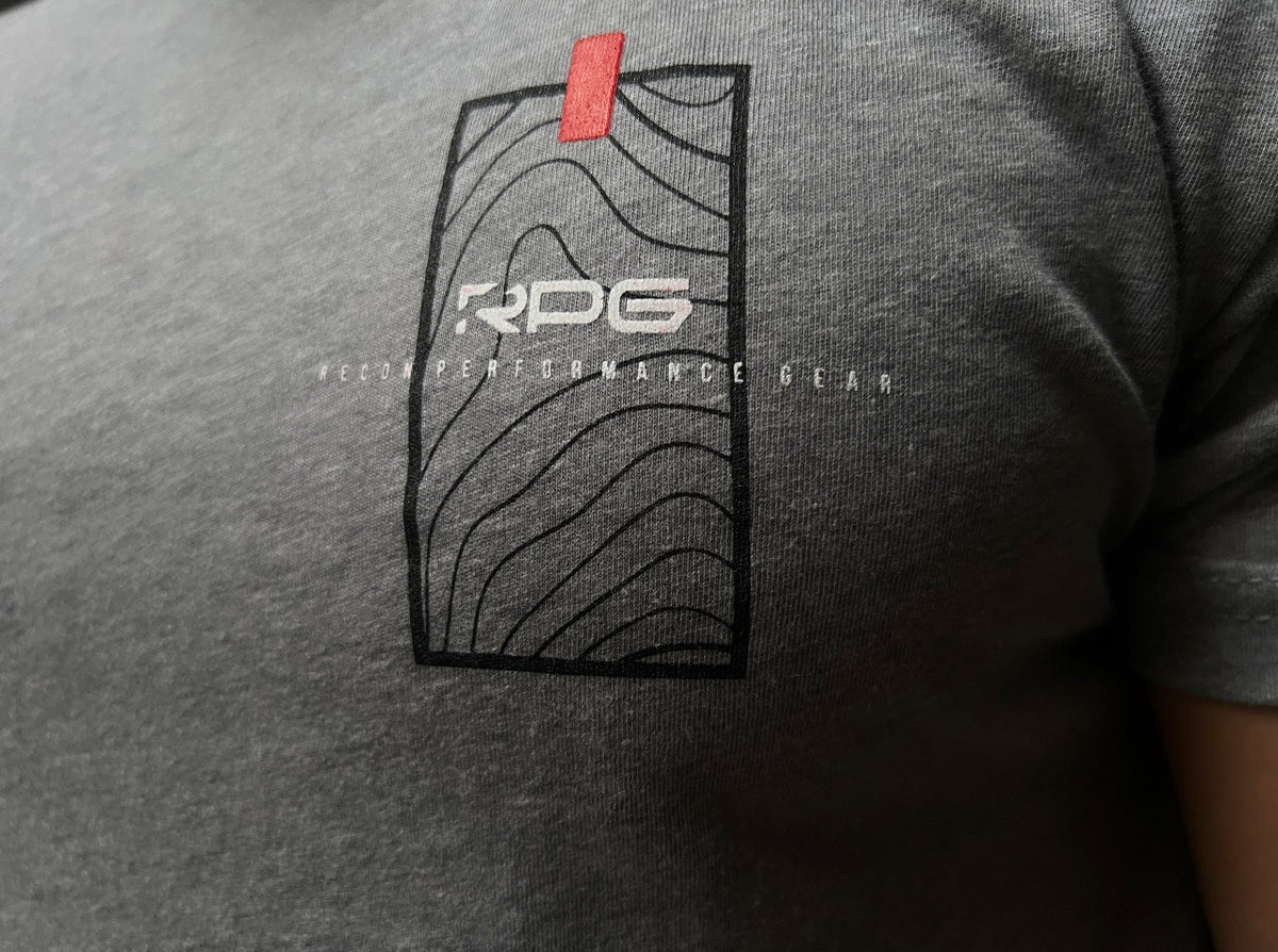 MEN&#39;S RPG &quot;TOPO TERRAIN&quot; GRAPHIC TEE- HEATHER GREY