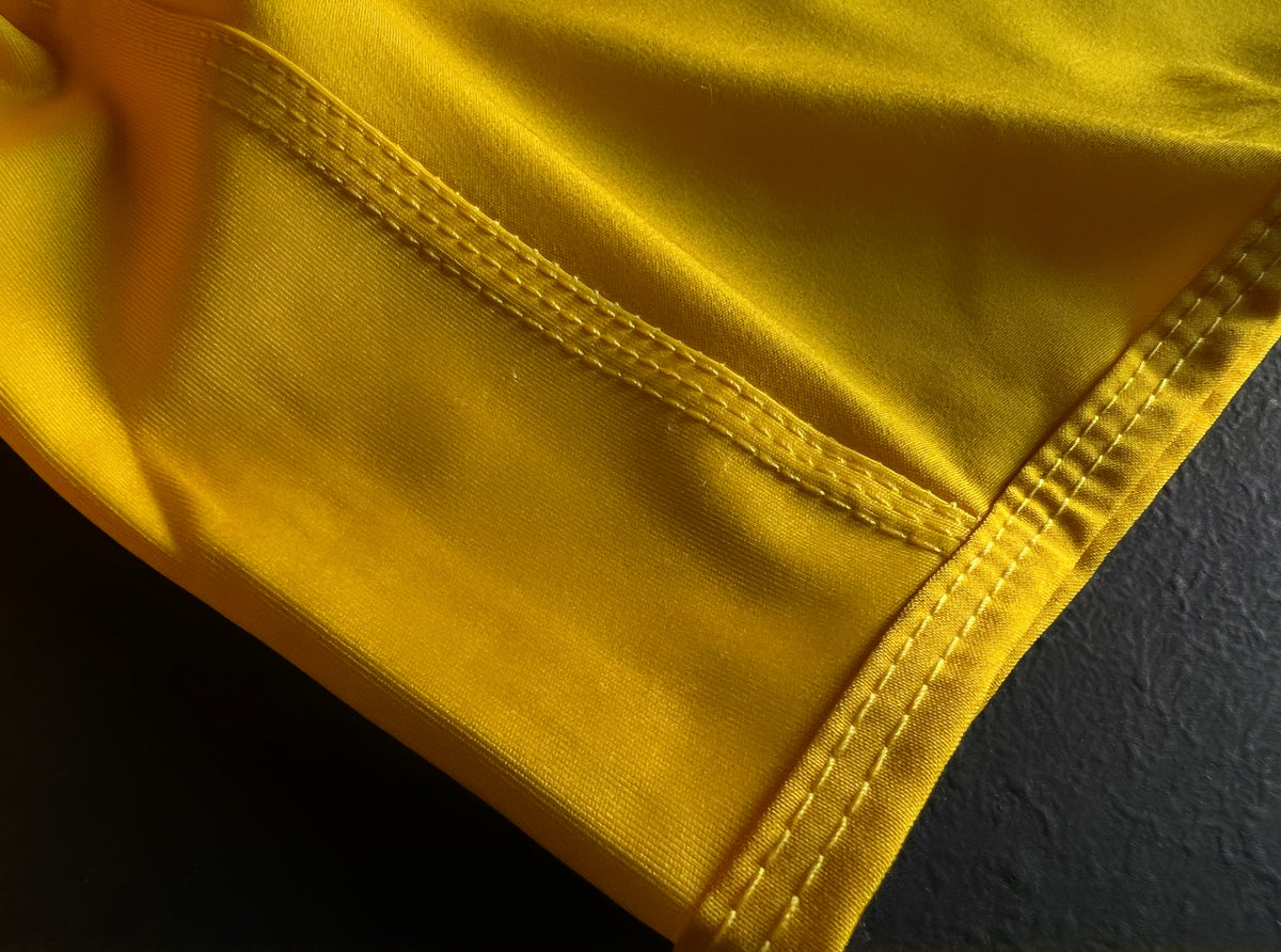 MEN&#39;S RPG YELLOW PERFORMANCE SHORTS (NEW)