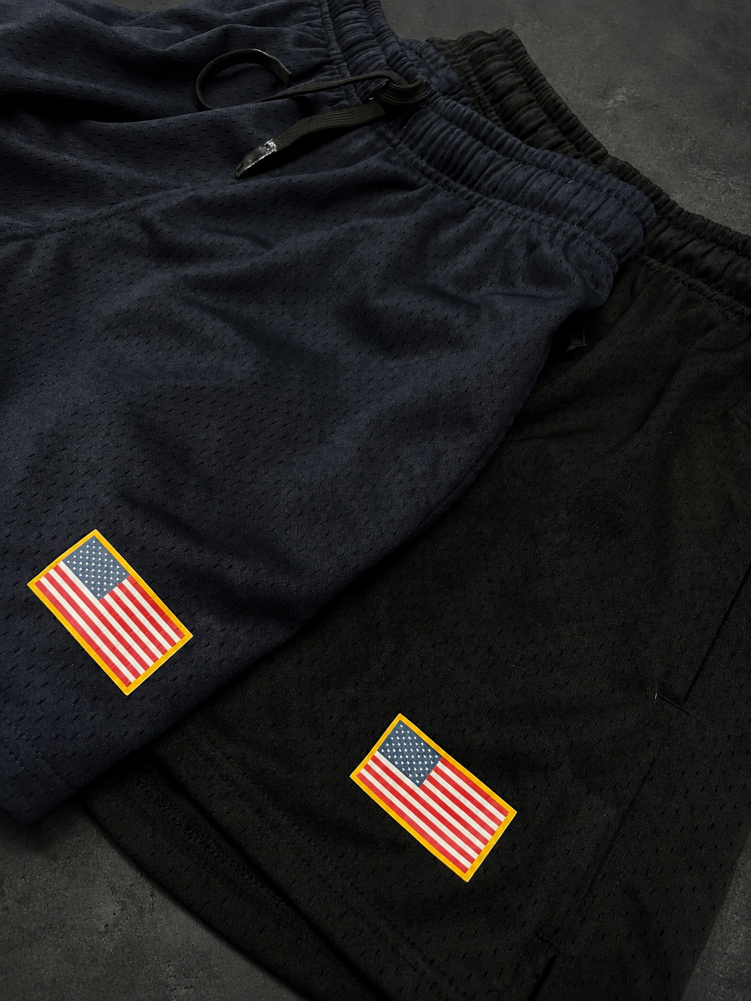MEN'S RPG "USA" PREMIUM MESH SHORTS-NAVY (PRE ORDER ONLY)
