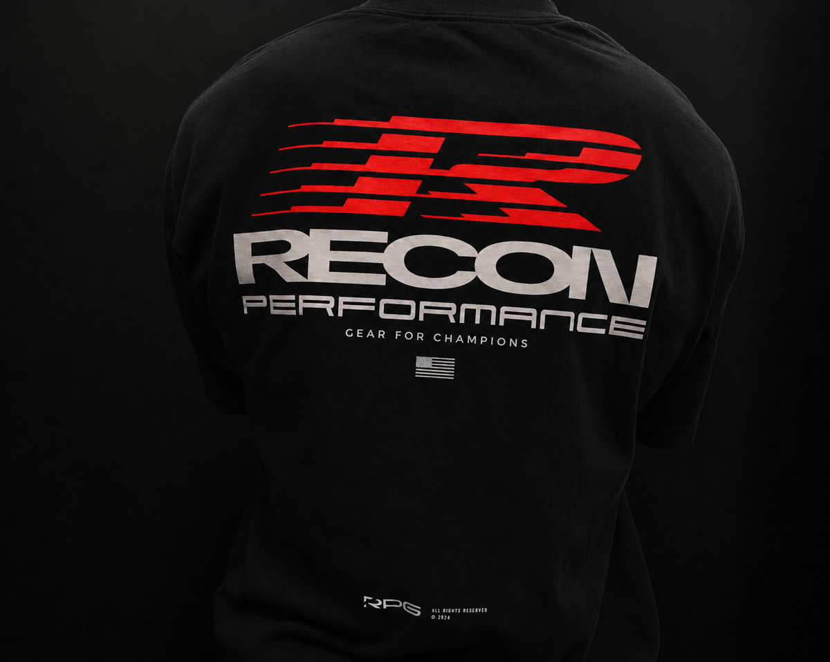 MEN'S RPG "REDLINE" RACING COLLECTION HEAVYWEIGHT TEE- BLACK (NEW)