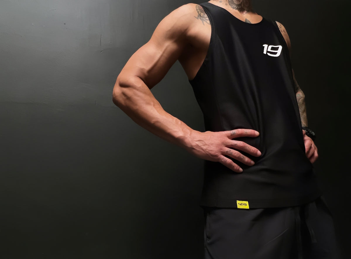 MEN&#39;S RPG &quot;PRO ACTIVE&quot; MESH TANK- BLACK