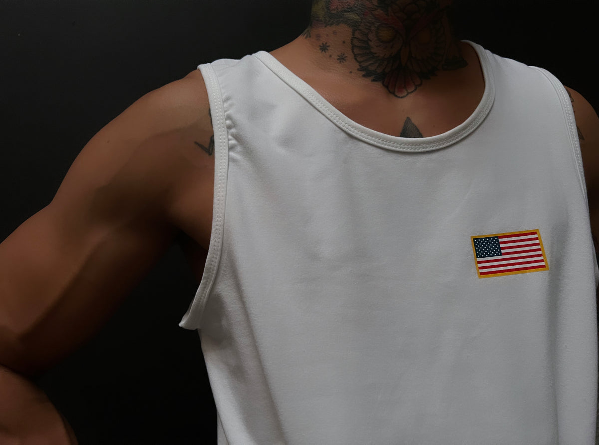 MEN&#39;S RPG &quot;FLAG EDITION&quot; TANK- WHITE