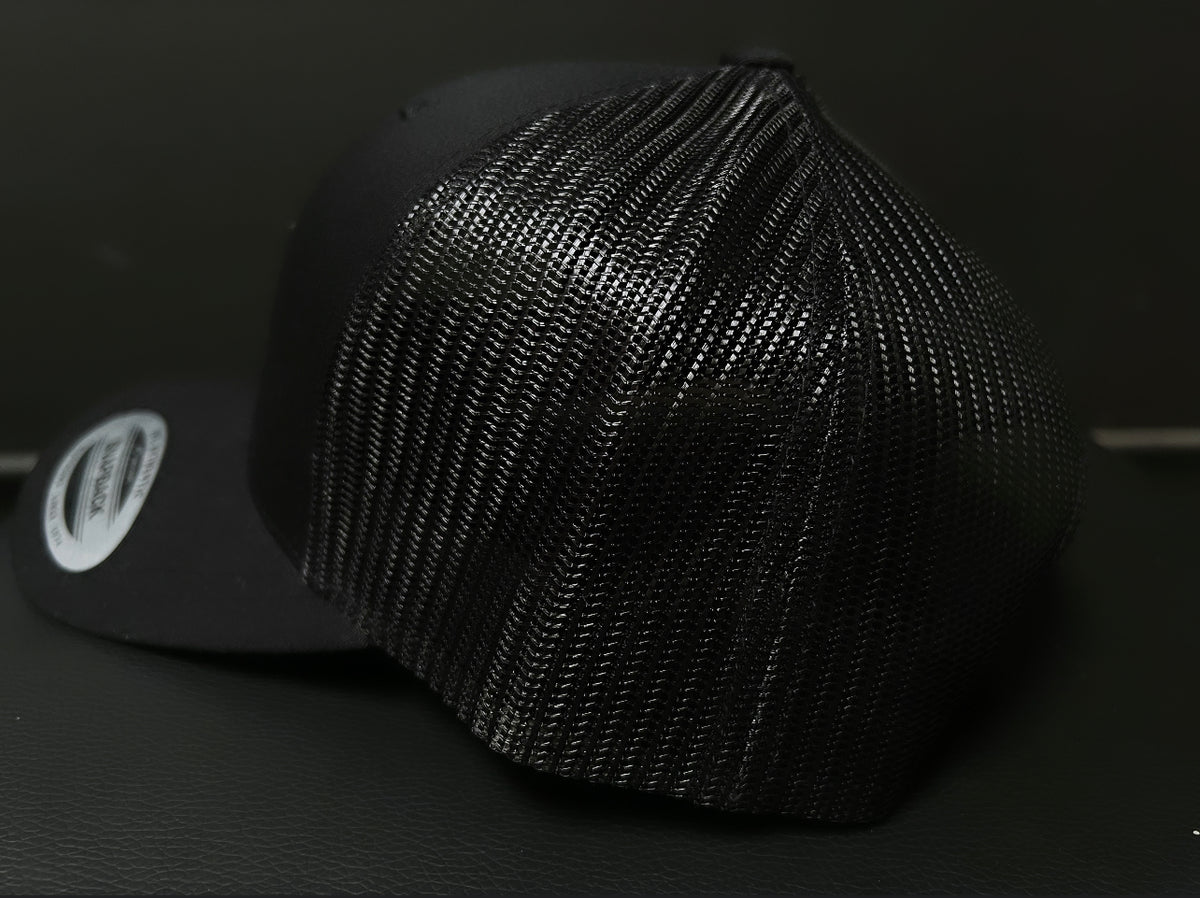 RPG &quot;EMBLEM PATCH&quot; TRUCKER SNAPBACK HAT- BLACK