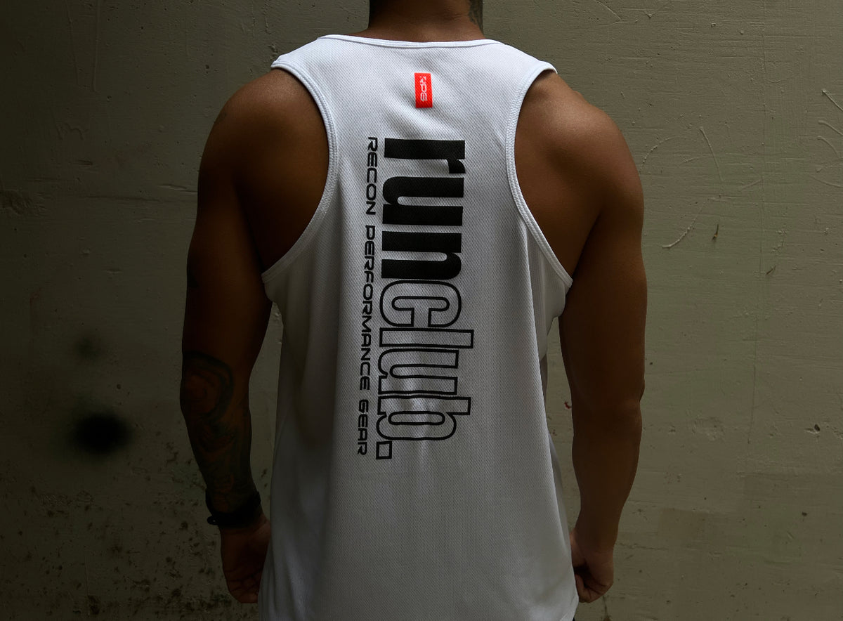 MEN&#39;S RPG &quot;RUNCLUB&quot; TANK- LIMITED EDITION-WHITE