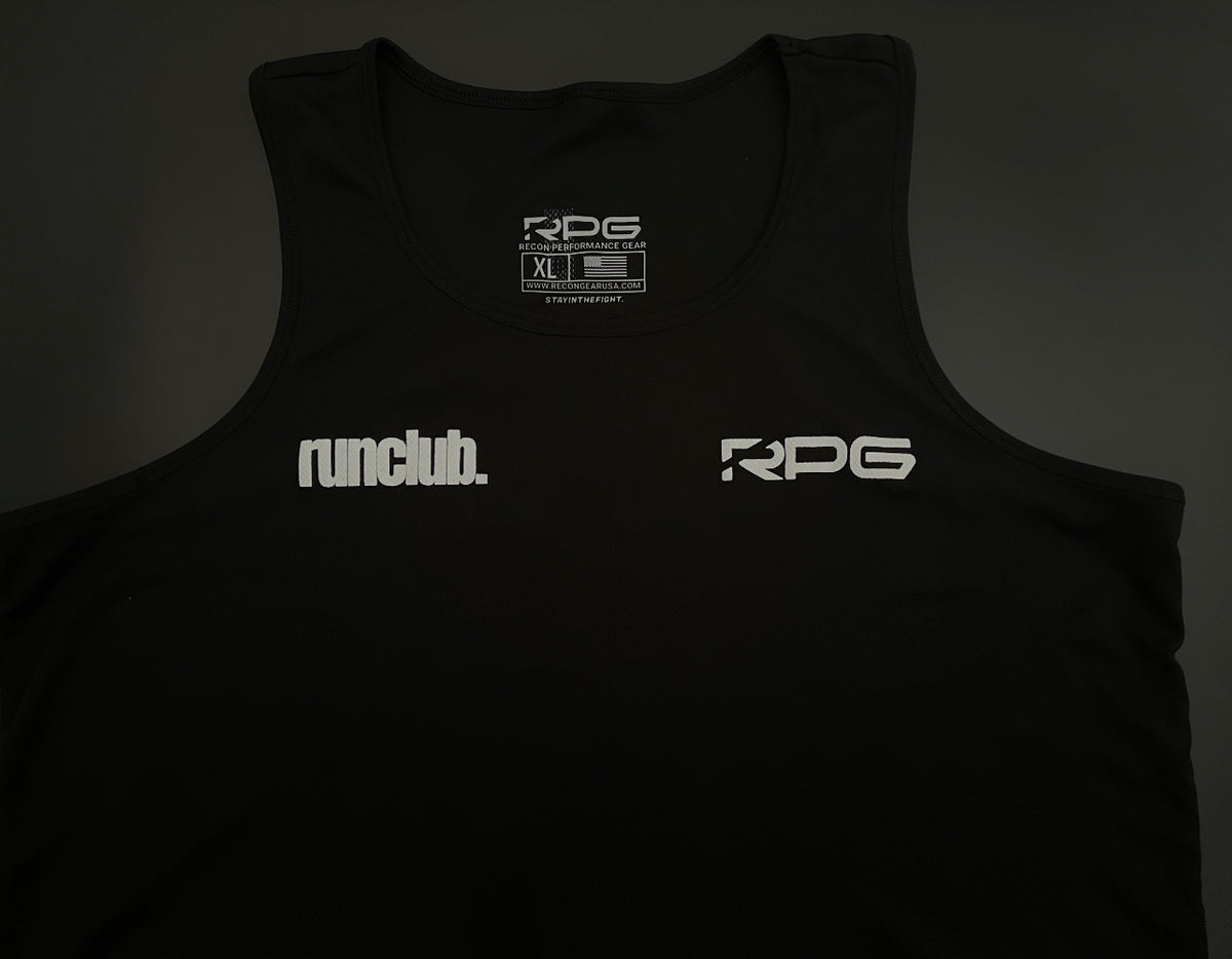 MEN&#39;S RPG &quot;RUNCLUB&quot; TANK- LIMITED EDITION-BLACK