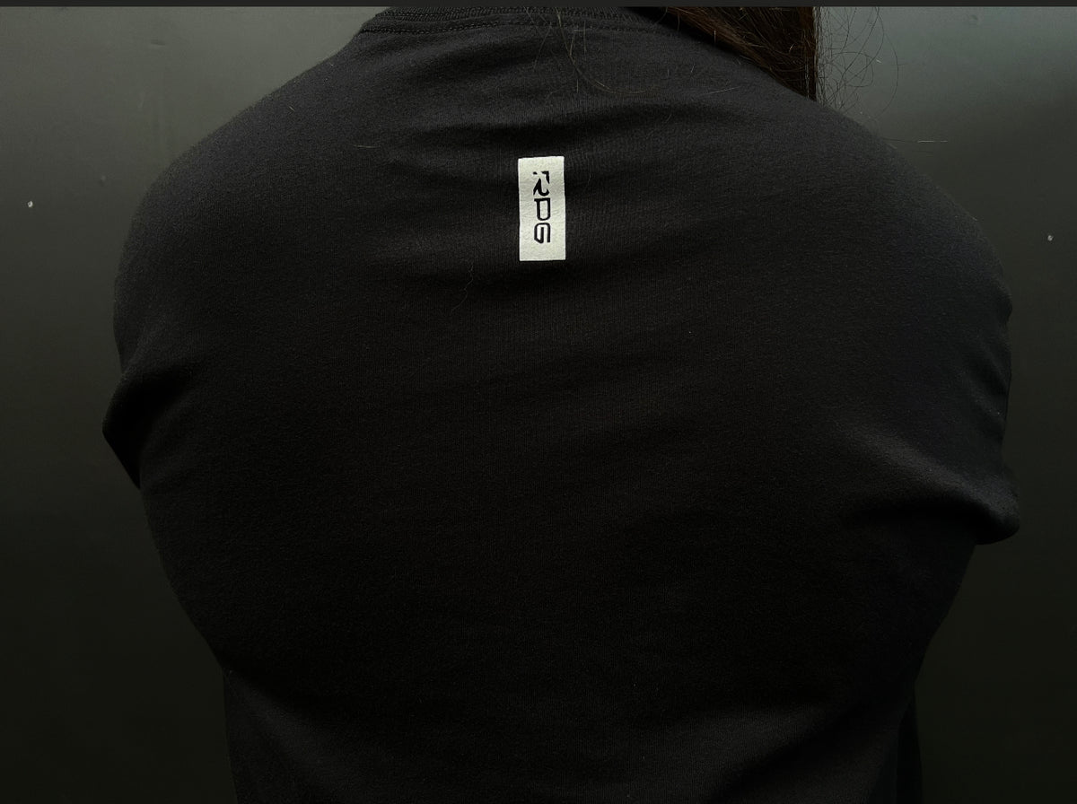 WOMEN&#39;S RPG &quot;TEAM RECON&quot; CROP TEE- BLACK