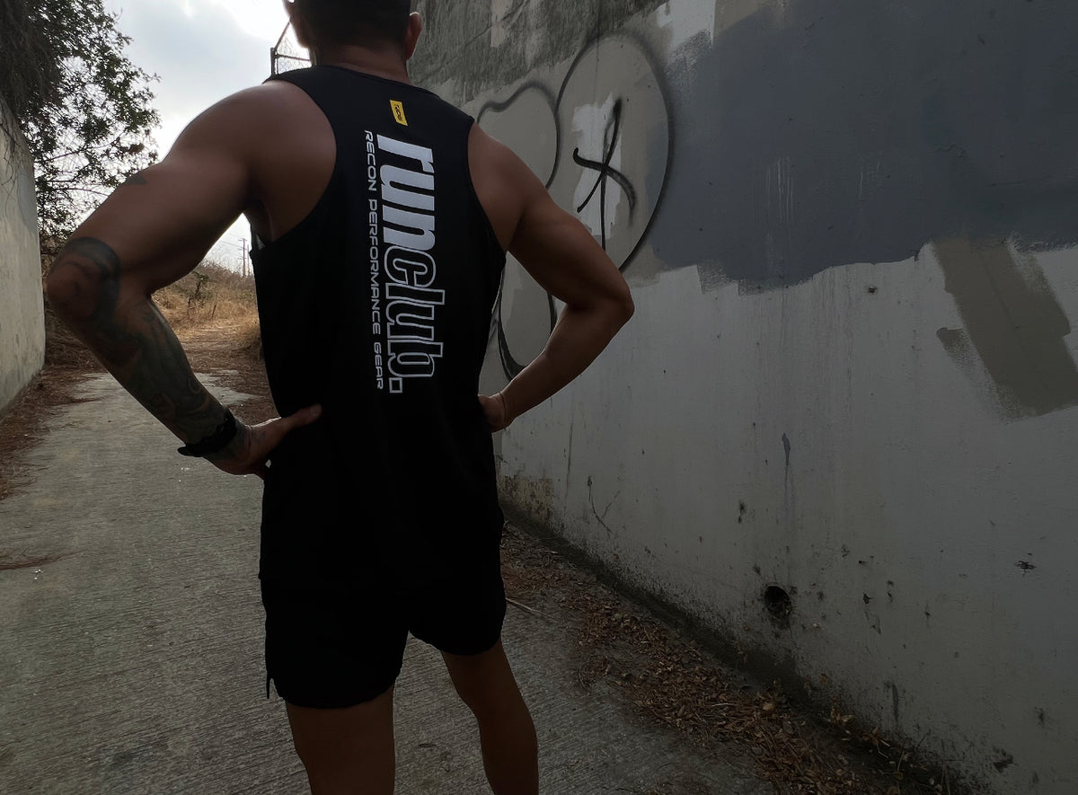 MEN&#39;S RPG &quot;RUNCLUB&quot; TANK- LIMITED EDITION-BLACK