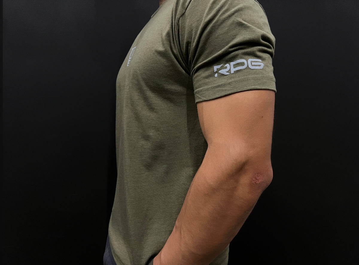 MEN'S RECON PERFORMANCE GEAR "BASIC" TEE - MILITARY GREEN (NEW)