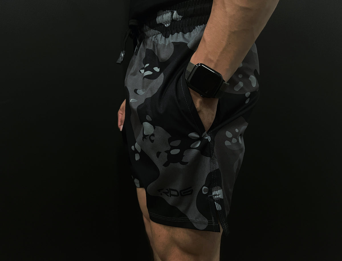 MEN'S RPG "DARK DESERT CHIP" CAMO PERFORMANCE SHORTS (NEW)