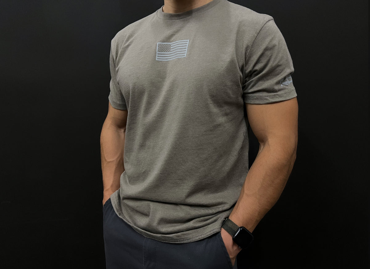 MEN'S RECON PERFORMANCE GEAR "BASIC" TEE - STONE GREY (NEW)