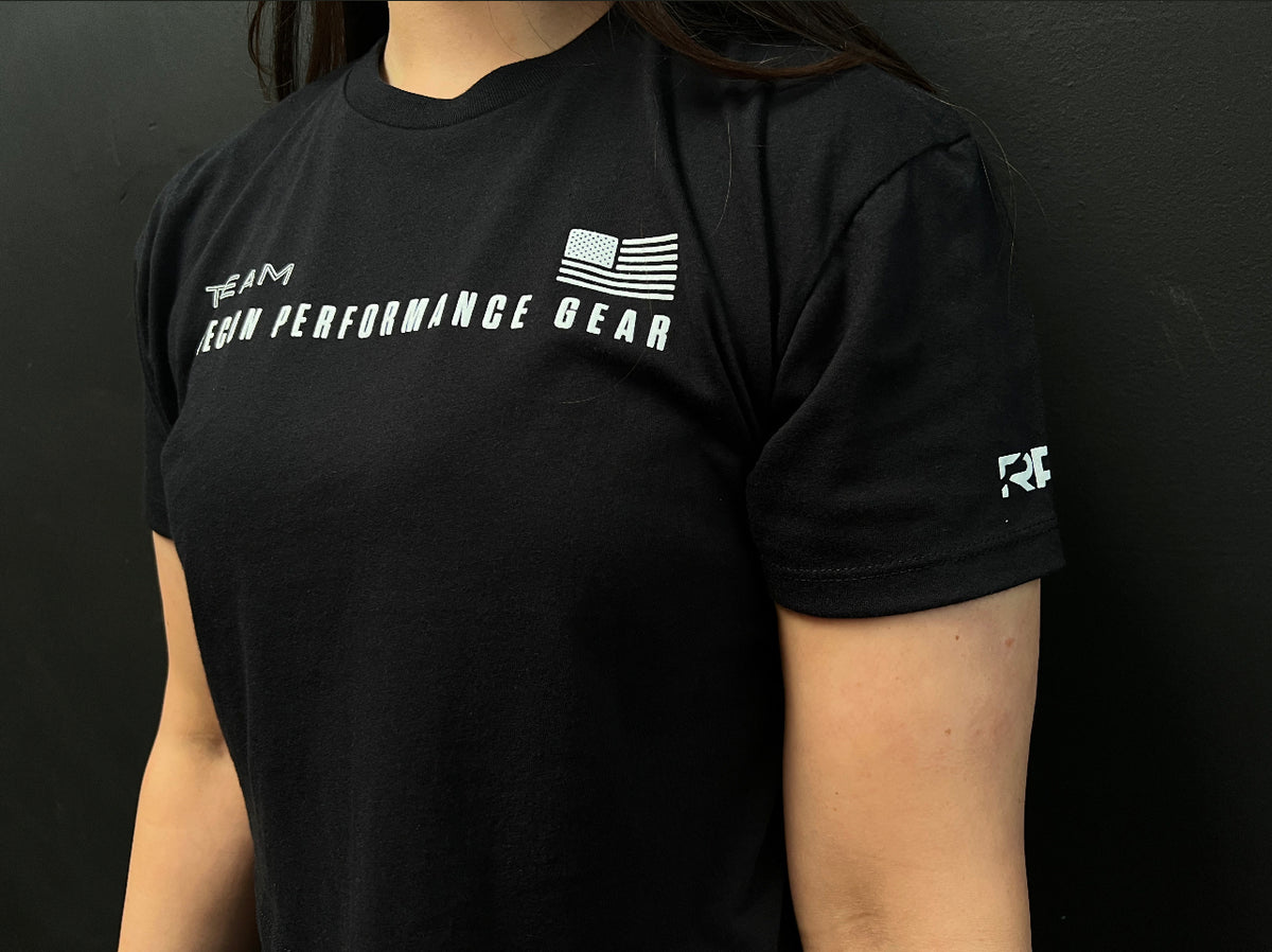 WOMEN&#39;S RPG &quot;TEAM RECON&quot; CROP TEE- BLACK