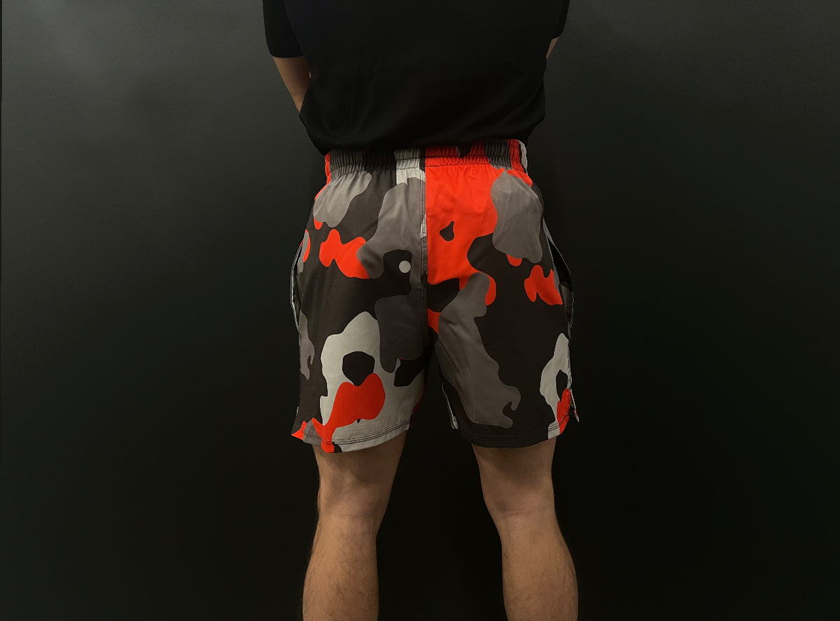 MEN'S RPG "HYPER" ORANGE/CHARCOAL PERFORMANCE SHORTS (NEW)