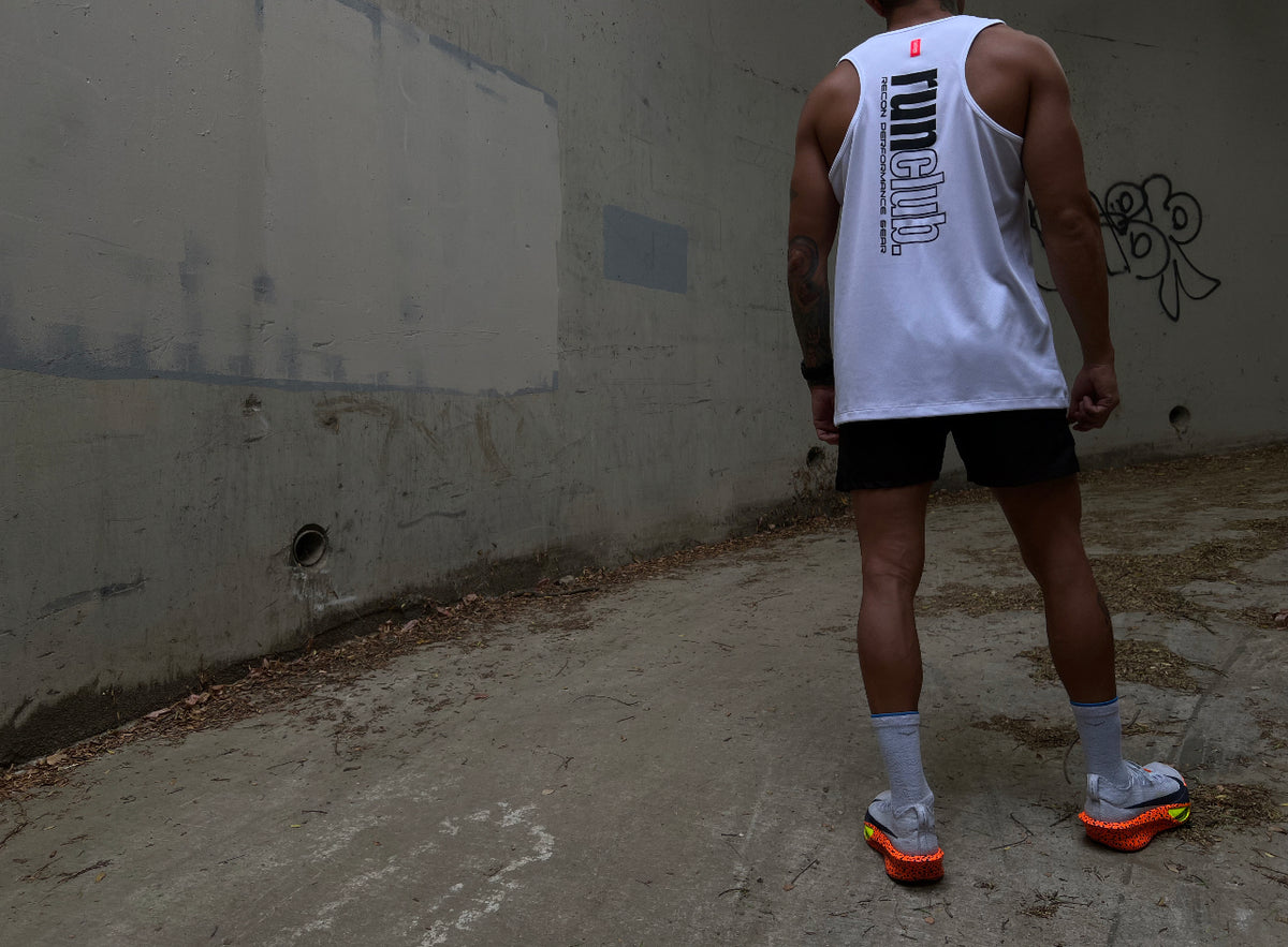 MEN&#39;S RPG &quot;RUNCLUB&quot; TANK- LIMITED EDITION-WHITE