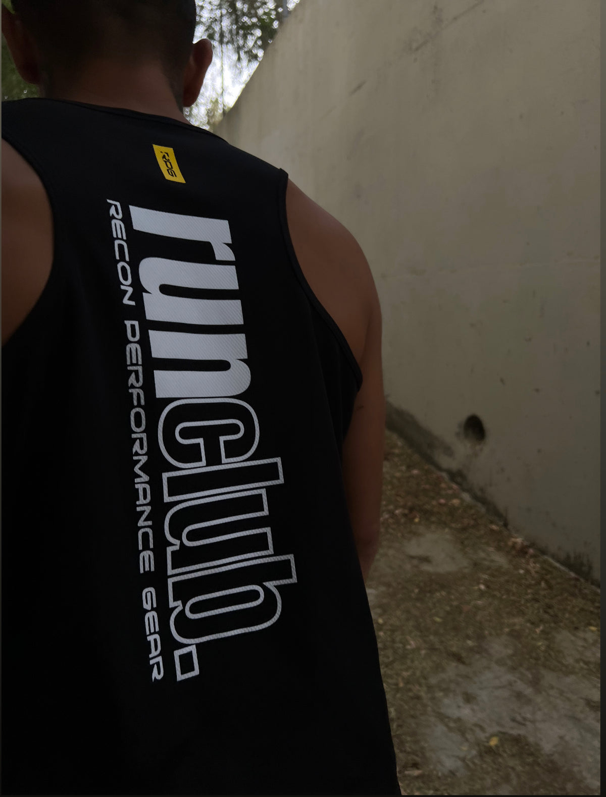 MEN&#39;S RPG &quot;RUNCLUB&quot; TANK- LIMITED EDITION-BLACK