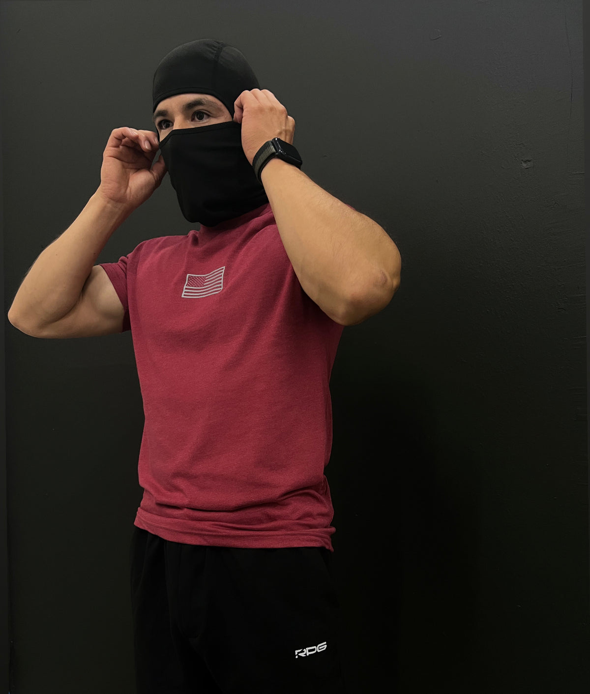 MEN&#39;S RECON PERFORMANCE GEAR &quot;BASIC&quot; TEE - HEATHER CARDINAL