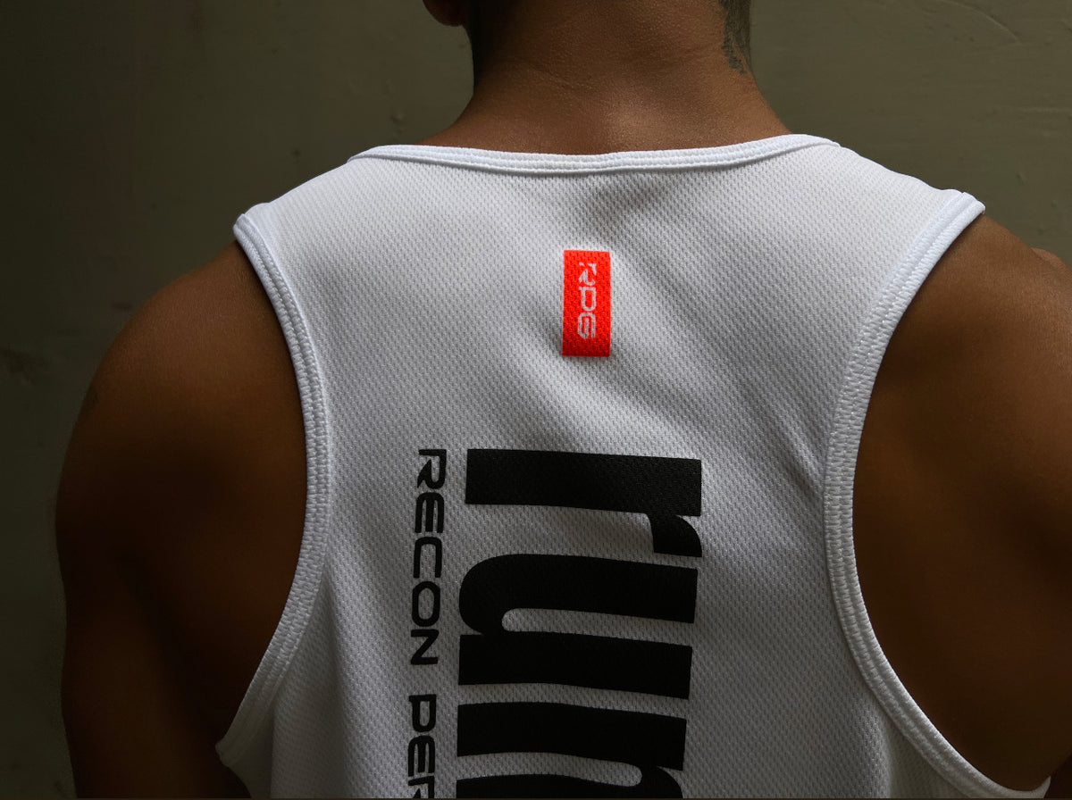 MEN&#39;S RPG &quot;RUNCLUB&quot; TANK- LIMITED EDITION-WHITE