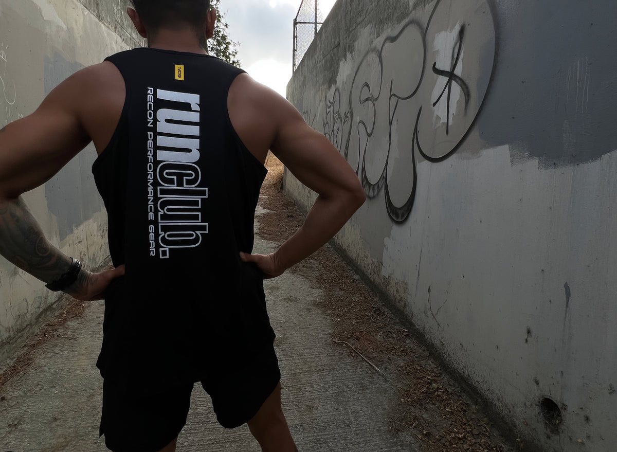 MEN&#39;S RPG &quot;RUNCLUB&quot; TANK- LIMITED EDITION-BLACK