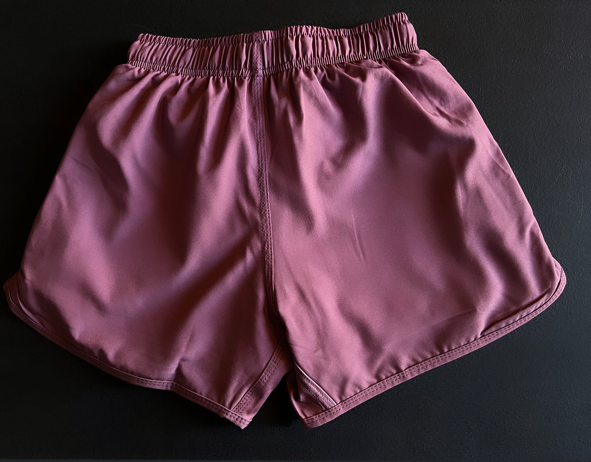 WOMEN&#39;S PERFORMANCE SHORTS- MAUVE