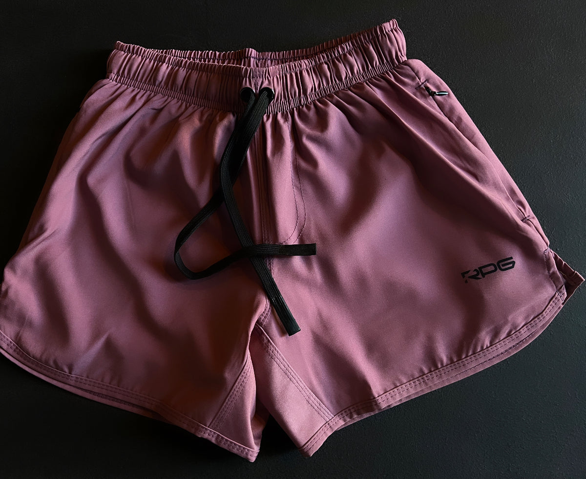 WOMEN&#39;S PERFORMANCE SHORTS- MAUVE