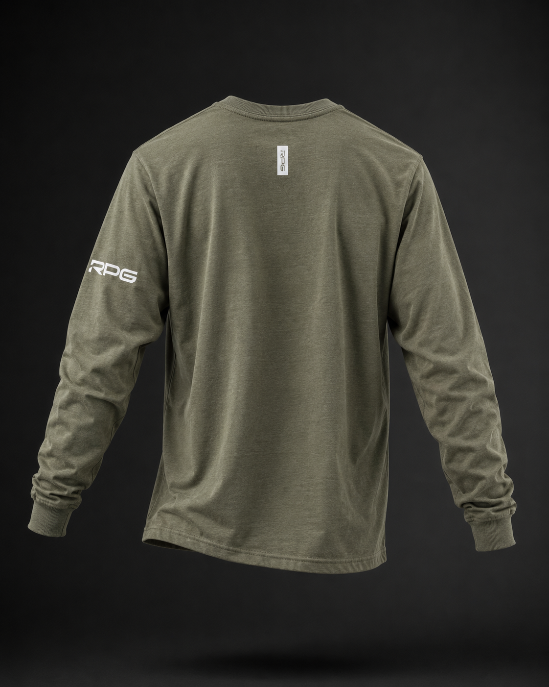 MEN'S RPG LONG SLEEVE BASIC TEE-MILITARY GREEN (NEW)