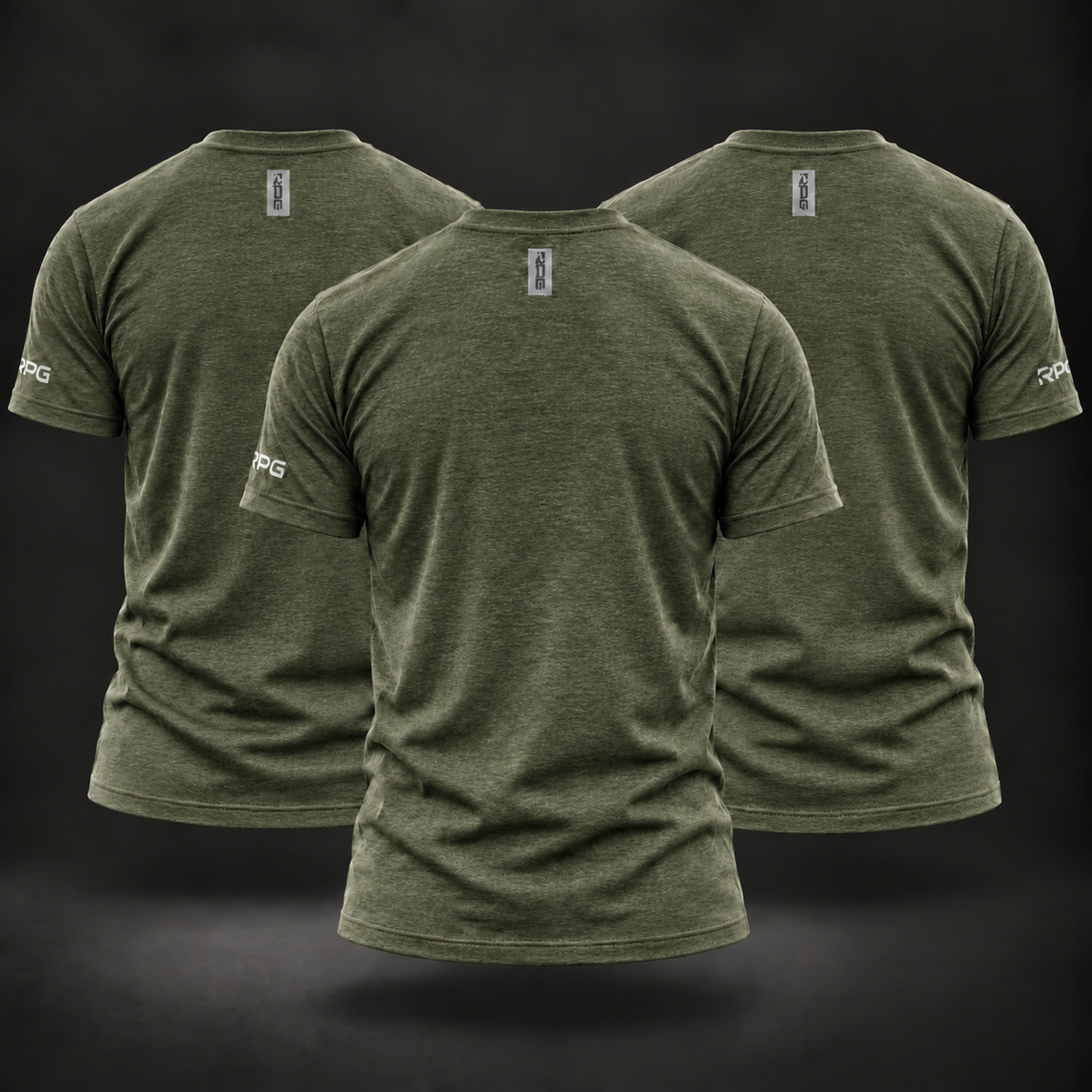 MEN'S RECON PERFORMANCE BASIC TEES — 3 PACK HEATHER MILITARY GREEN
