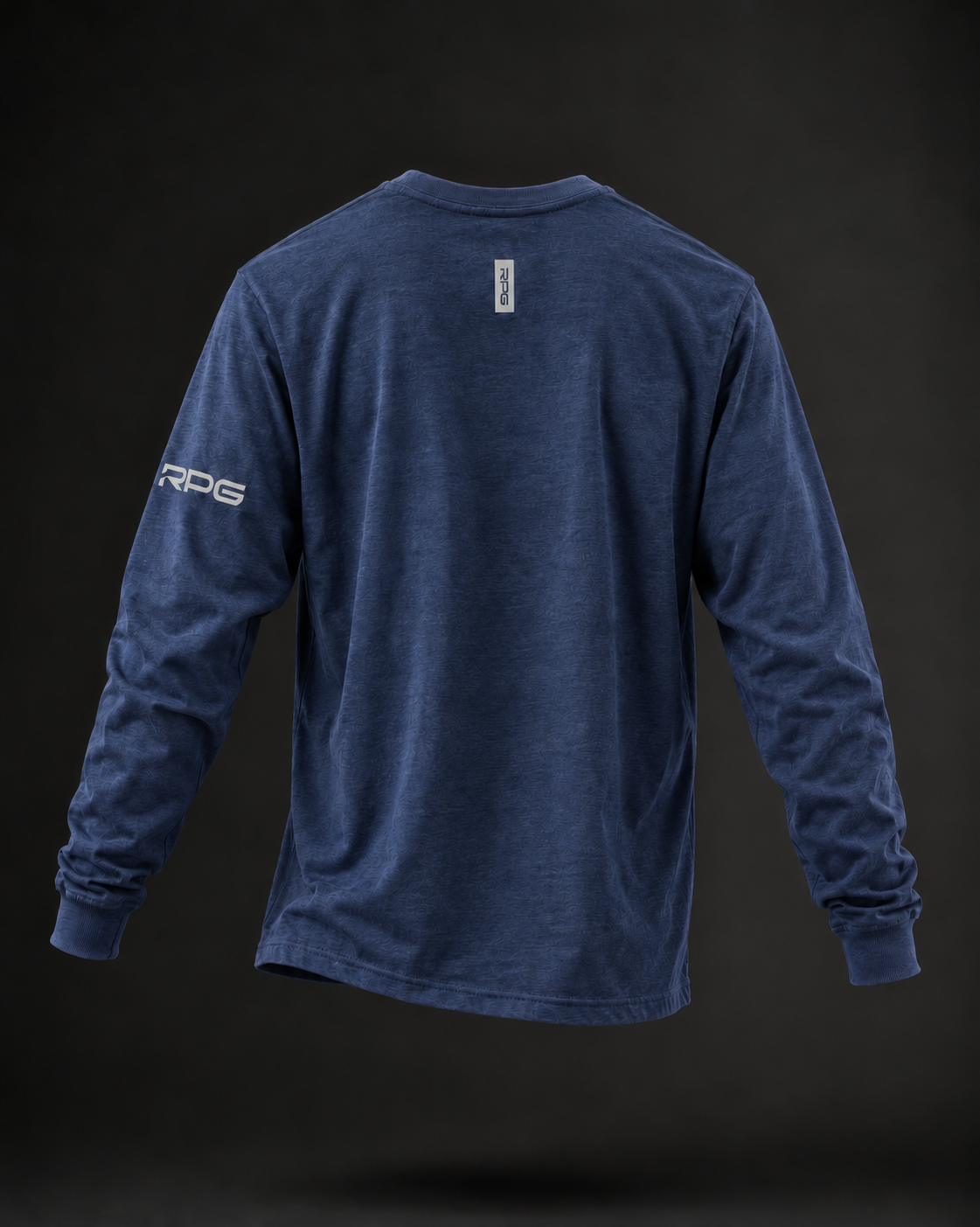 MEN'S RPG LONG SLEEVE BASIC TEE-HEATHER BLUE (NEW)