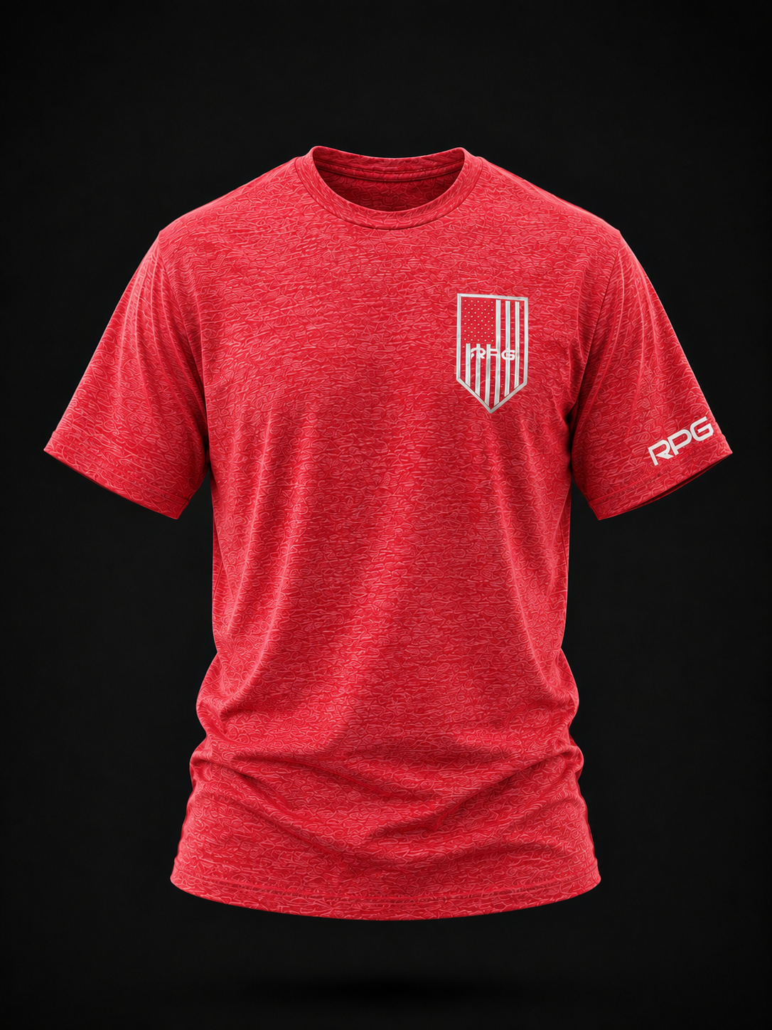 MEN'S RPG "SHIELD" GRAPHIC TEE HEATHER RED (NEW)
