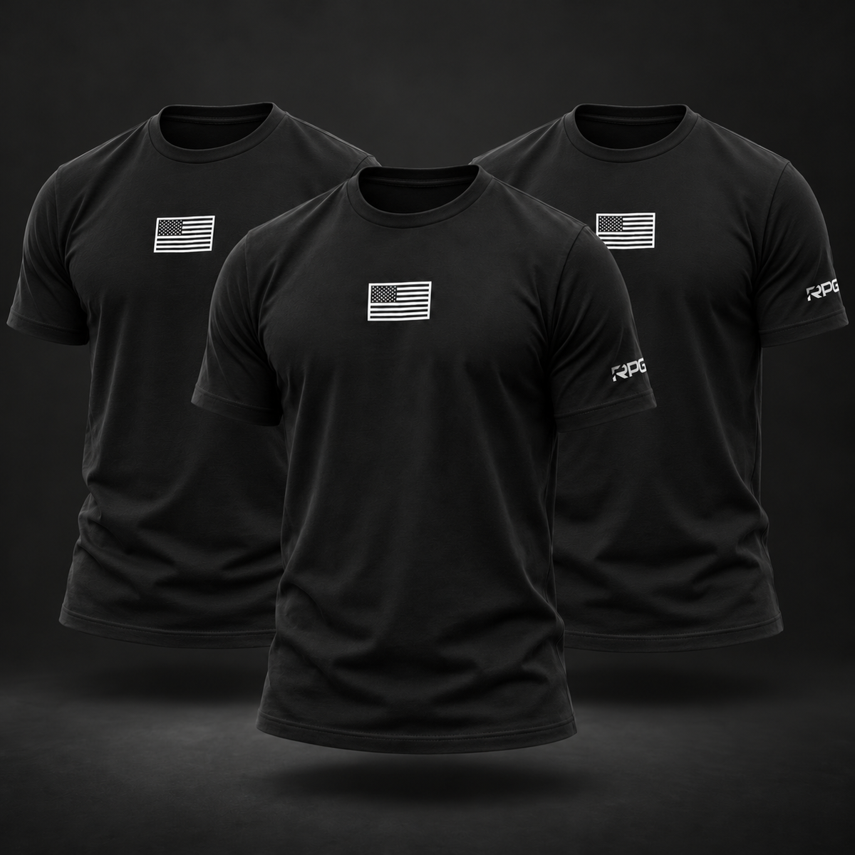 MEN'S RECON PERFORMANCE BASIC TEES — 3 PACK BLACK