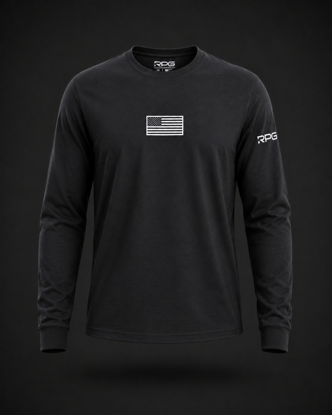 MEN'S RPG LONG SLEEVE BASIC TEE-BLACK (NEW)